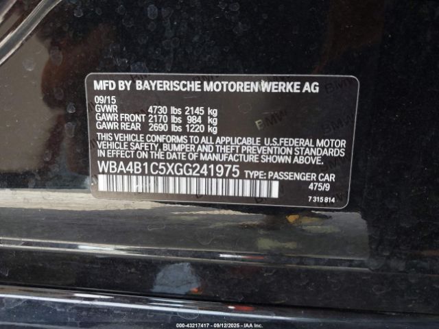 2016 BMW 435I GRAN COUPE WBA4B1C5XGG241975 Photo 8