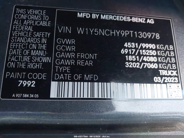 W1Y5NCHY9PT130978 Mercedes-Benz om654