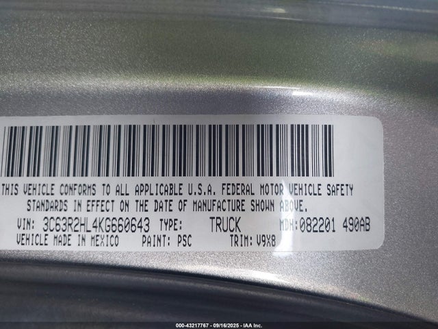 3C63R2HL4KG660643 RAM 3500