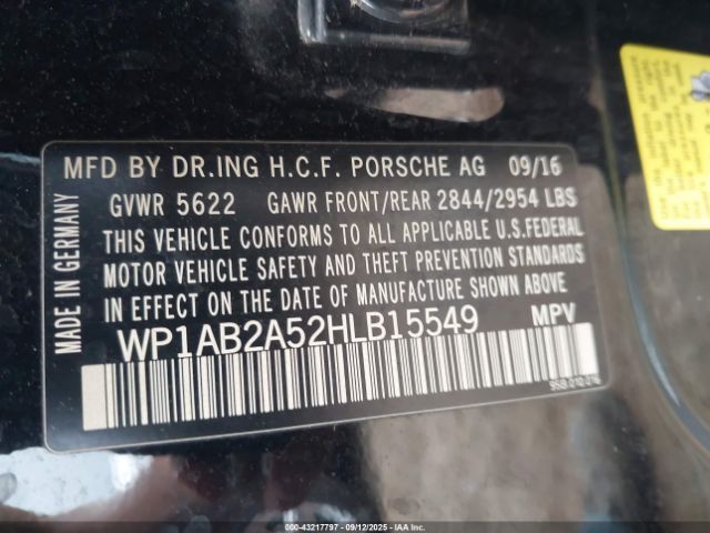 2017 PORSCHE MACAN WP1AB2A52HLB15549 Photo 8