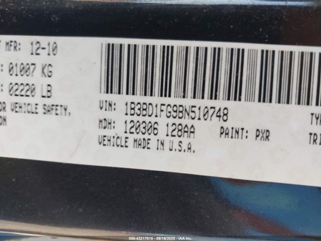 2011 DODGE AVENGER 1B3BD1FG9BN510748 Photo 8