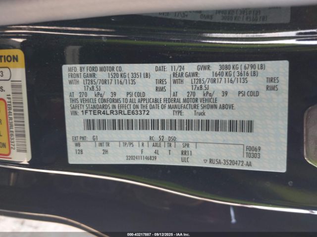 2024 FORD RANGER 1FTER4LR3RLE63372 Photo 8