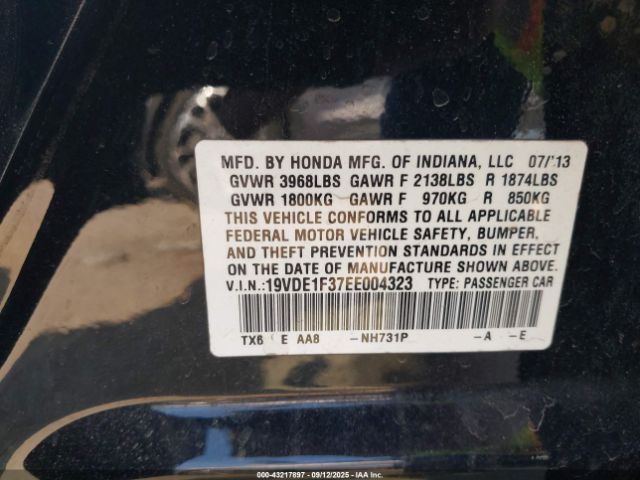 2014 ACURA ILX 19VDE1F37EE004323 Photo 8