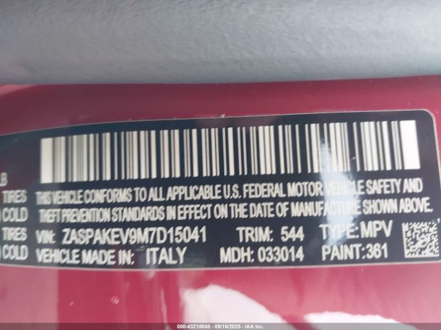 2021 ALFA ROMEO STELVIO ZASPAKEV9M7D15041 Photo 8