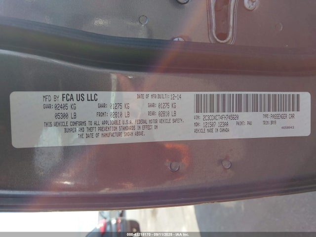 Aukcja sprzedaży 2015 Dodge Charger R/t, vin: 2C3CDXCT4FH745620, numer aukcji: 43218170