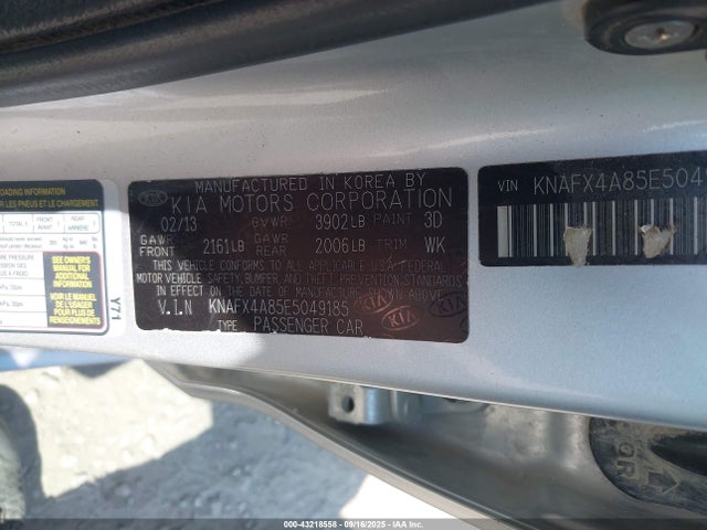 KIA Forte 2014 KNAFX4A85E5049185 Image 9