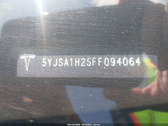 2015 TESLA MODEL S 5YJSA1H25FF094064 Photo 8