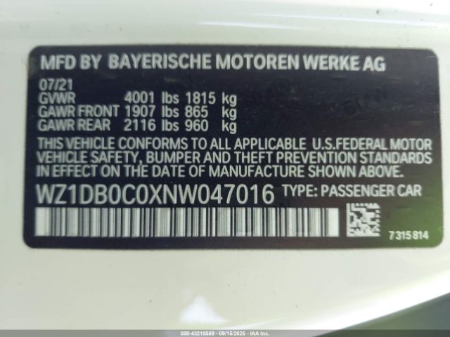 2022 TOYOTA GR SUPRA WZ1DB0C0XNW047016 Photo 8