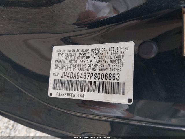 1993 ACURA INTEGRA JH4DA9487PS006863 Photo 8