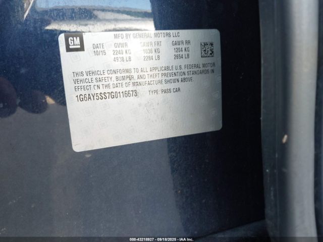 2016 CADILLAC CTS 1G6AY5SS7G0116673 Photo 8