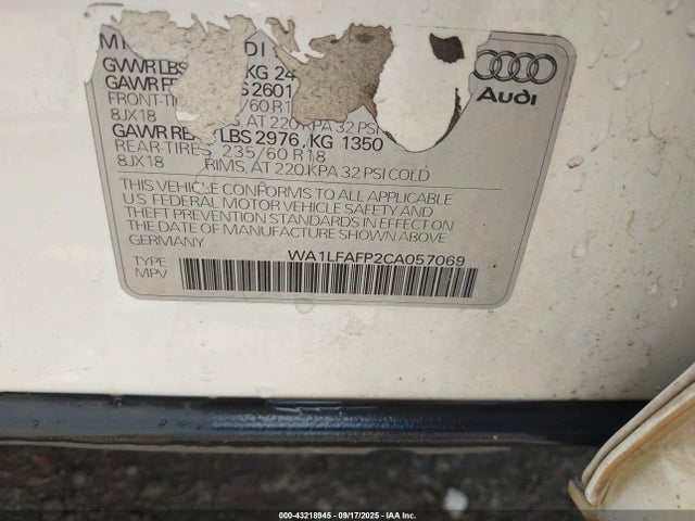2012 AUDI Q5 WA1LFAFP2CA057069 Photo 8