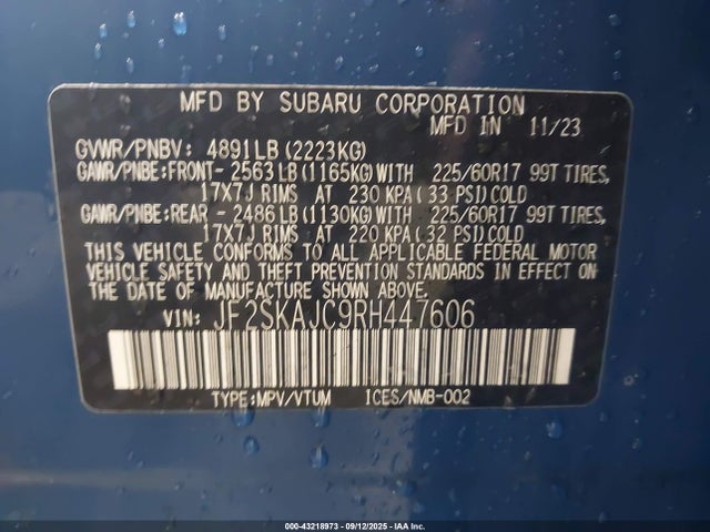 JF2SKAJC9RH447606 Subaru na u5