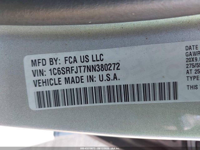 2022 RAM 1500 1C6SRFJT7NN380272 Photo 8