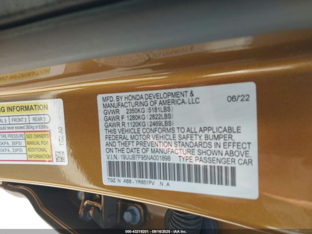 2022 ACURA TLX 19UUB7F95NA001898 Photo 8