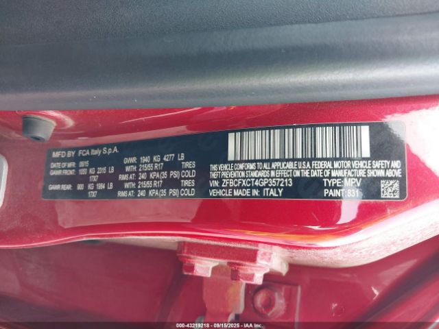 2016 FIAT 500X ZFBCFXCT4GP357213 Photo 8