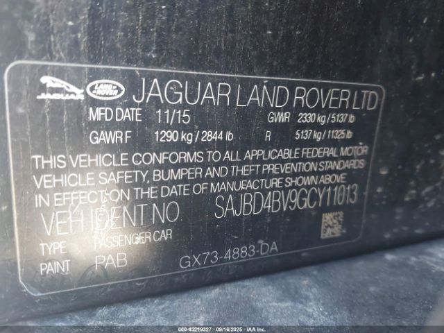 2016 JAGUAR XF SAJBD4BV9GCY11013 Photo 8