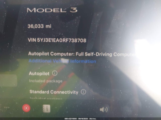 2024 TESLA MODEL 3 5YJ3E1EA0RF738708 Photo 6
