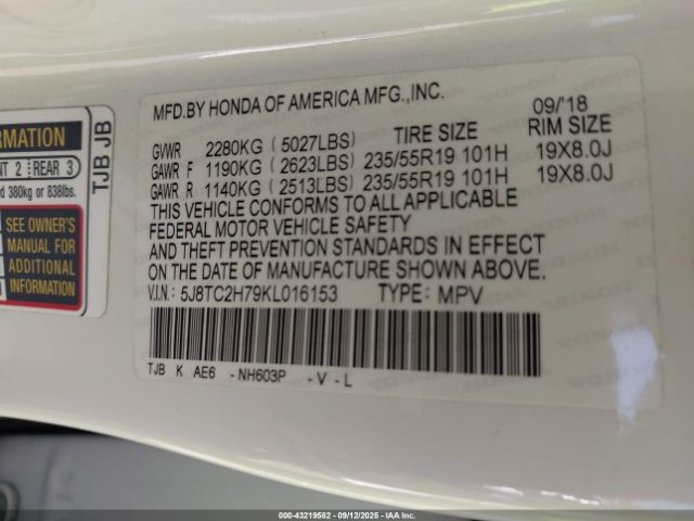 2019 ACURA RDX 5J8TC2H79KL016153 Photo 8