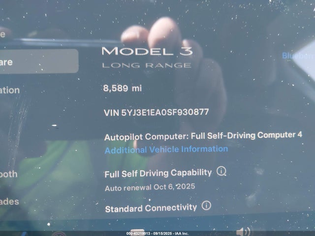 2025 TESLA MODEL 3 5YJ3E1EA0SF930877 Photo 6