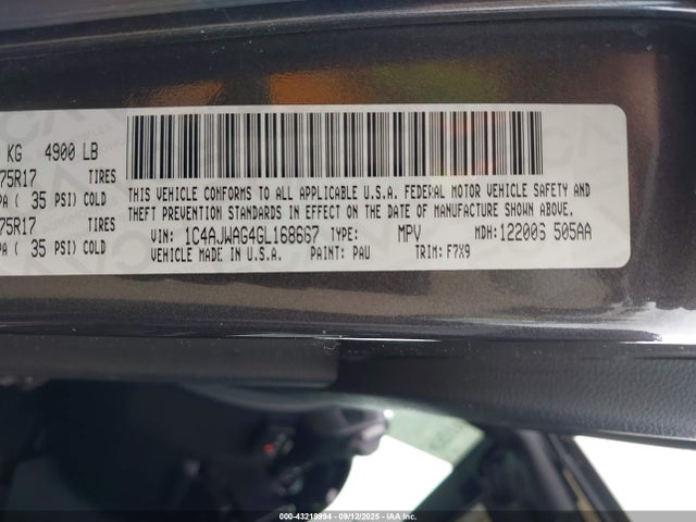 Jeep Wrangler 2016 1C4AJWAG4GL168667 Image 9