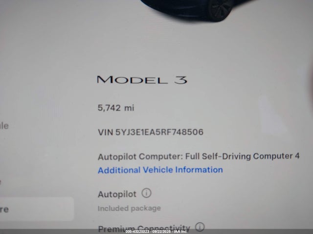 2024 TESLA MODEL 3 5YJ3E1EA5RF748506 Photo 6