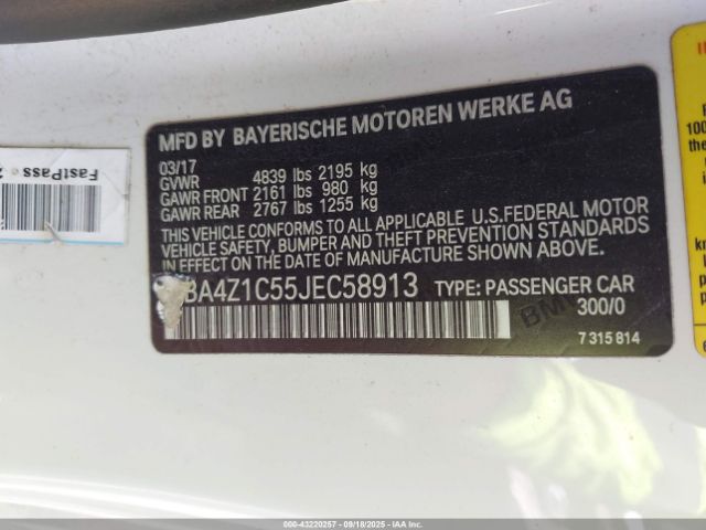 2018 BMW 430I WBA4Z1C55JEC58913 Photo 8