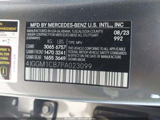 2023 MERCEDES-BENZ EQE 350 SUV 4JGGM1CB7PA023099 Photo 8