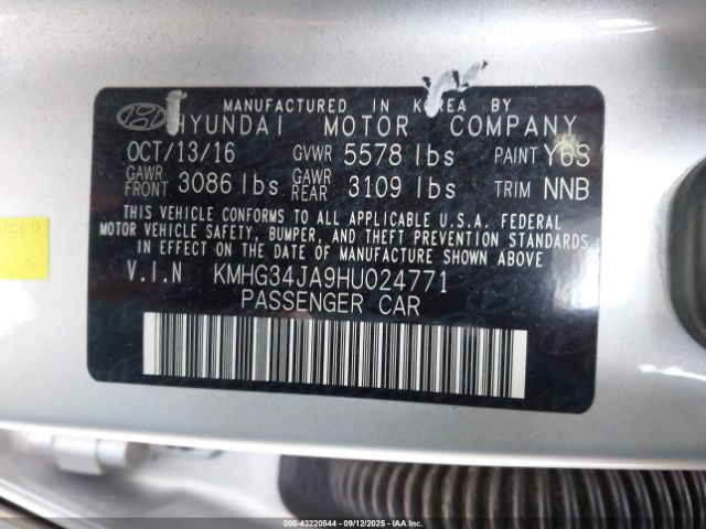 2017 GENESIS G90 KMHG34JA9HU024771 Photo 8