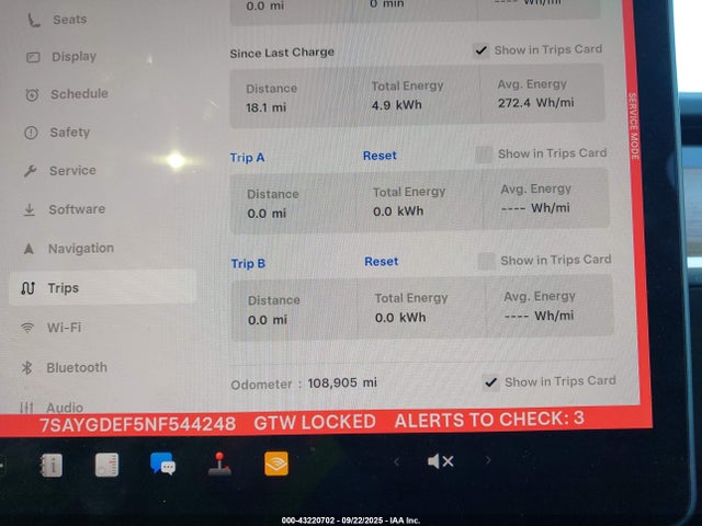 2022 TESLA MODEL Y 7SAYGDEF5NF544248 Photo 6