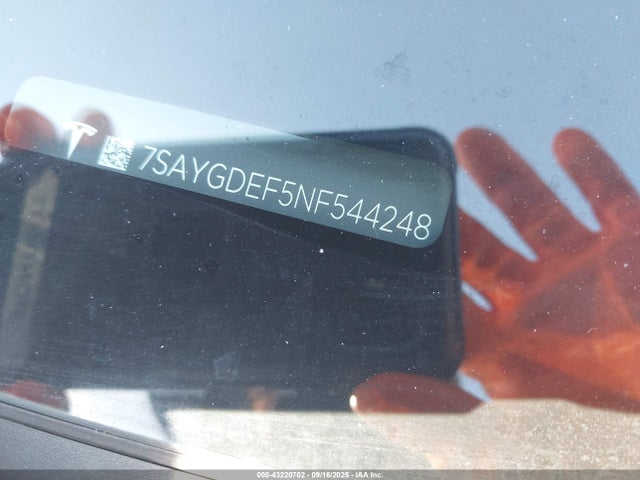 2022 TESLA MODEL Y 7SAYGDEF5NF544248 Photo 8
