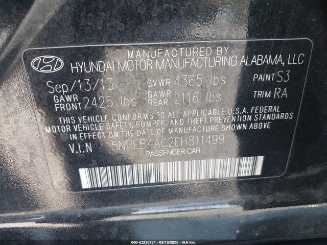 Hyundai gamma 2014 5NPEB4AC2EH811499 Image 9