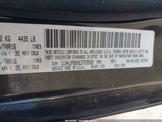 Jeep Patriot 2014 1C4NJPBBXED793589 Image 9