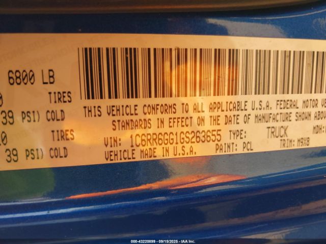 2016 RAM 1500 1C6RR6GG1GS263655 Photo 8