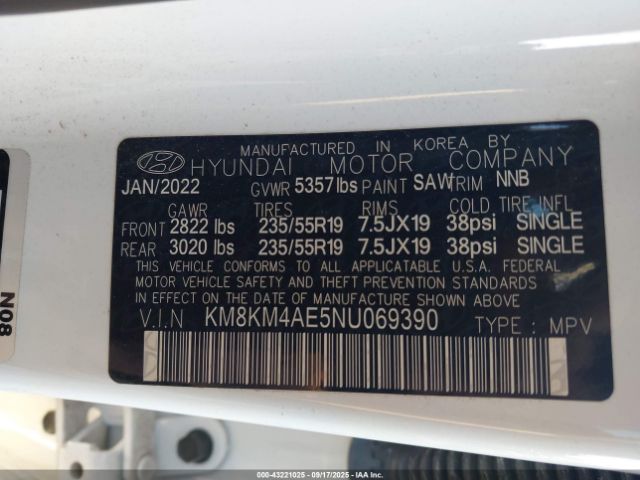 2022 HYUNDAI IONIQ 5 KM8KM4AE5NU069390 Photo 8