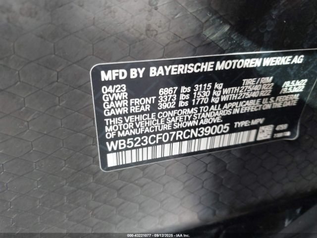 2024 BMW IX WB523CF07RCN39005 Photo 8