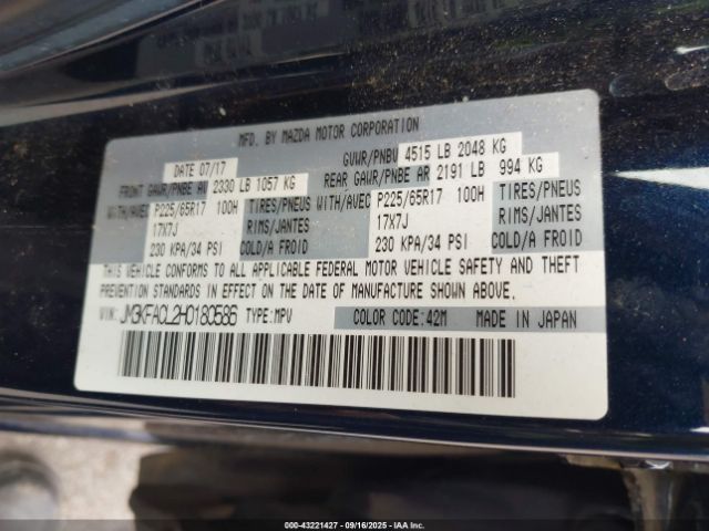 2017 MAZDA CX-5 JM3KFACL2H0180586 Photo 8