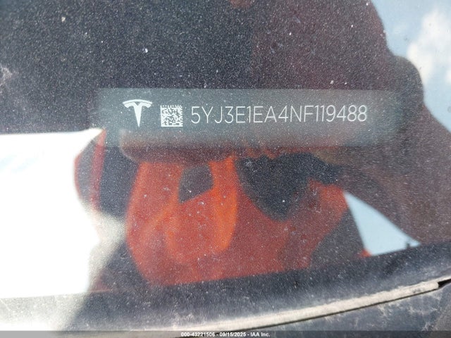 2022 TESLA MODEL 3 5YJ3E1EA4NF119488 Photo 8