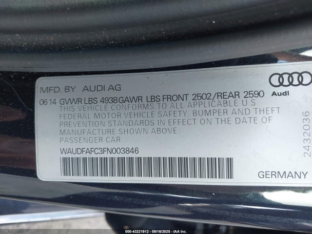 2015 AUDI A6 WAUDFAFC3FN003846 Photo 8