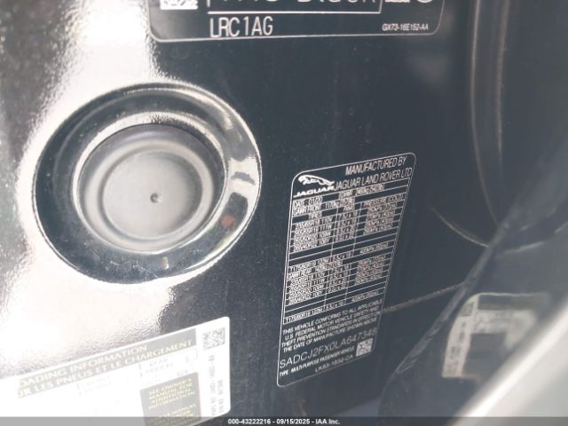 2020 JAGUAR F-PACE SADCJ2FX0LA647348 Photo 8