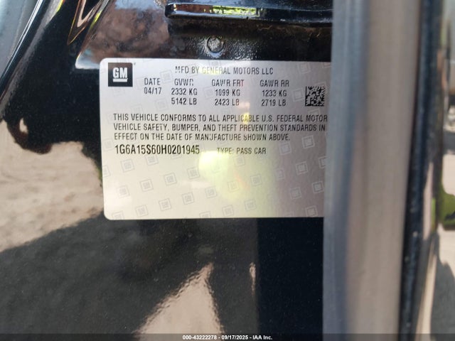 2017 CADILLAC CTS-V 1G6A15S60H0201945 Photo 8