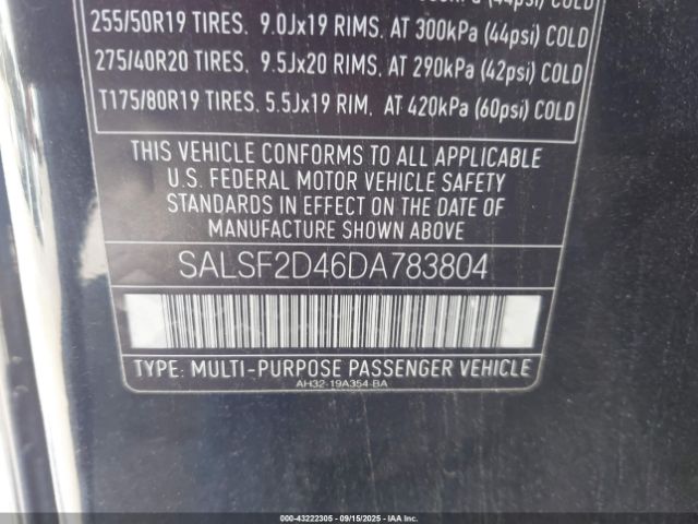 2013 LAND ROVER RANGE ROVER SPORT SALSF2D46DA783804 Photo 8