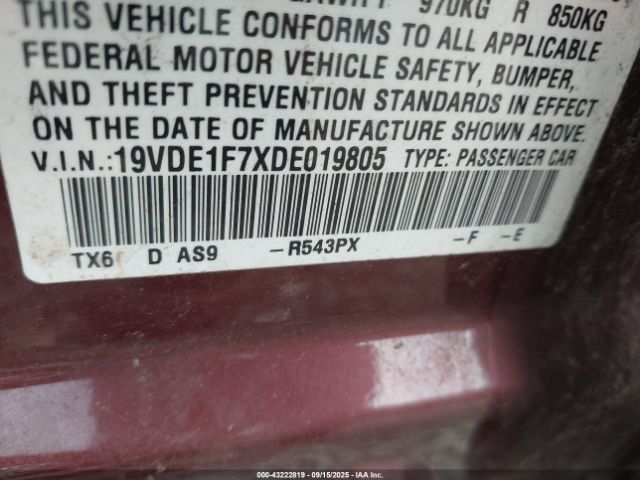 2013 ACURA ILX 19VDE1F7XDE019805 Photo 8