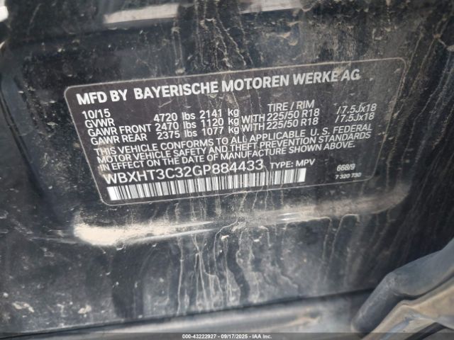 2016 BMW X1 WBXHT3C32GP884433 Photo 8