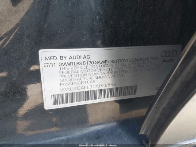 2012 AUDI S4 WAUKGAFL3CA028866 Photo 8