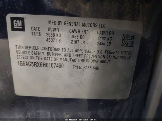 2017 CADILLAC ATS 1G6AG5RX6H0167460 Photo 8