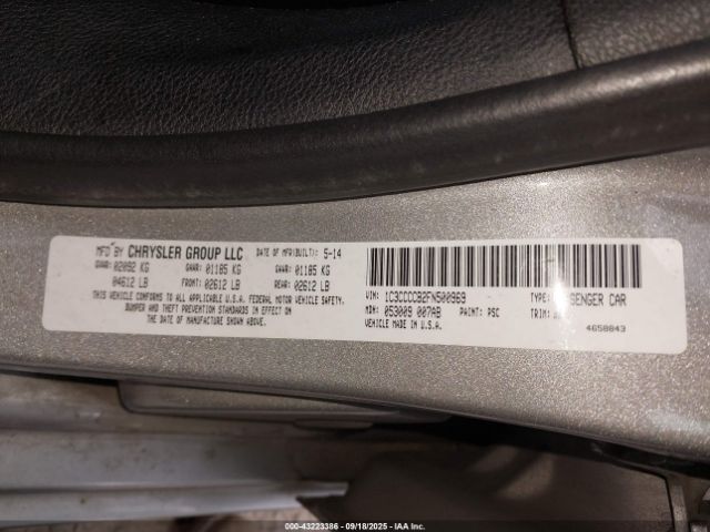 2015 CHRYSLER 200 1C3CCCCB2FN500969 Photo 8