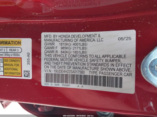 2025 ACURA INTEGRA 19UDE4H22SA017560 Photo 8