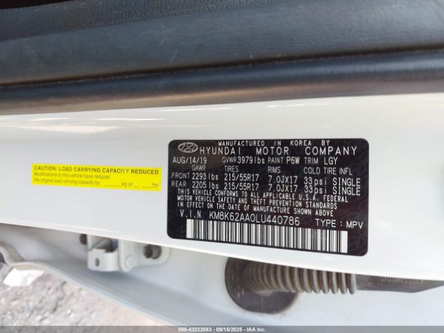 2020 HYUNDAI KONA KM8K62AA0LU440786 Photo 8