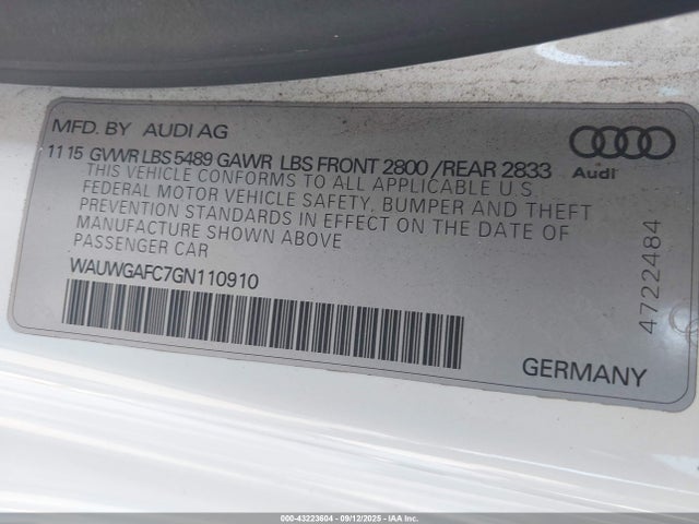 2016 AUDI A7 WAUWGAFC7GN110910 Photo 8