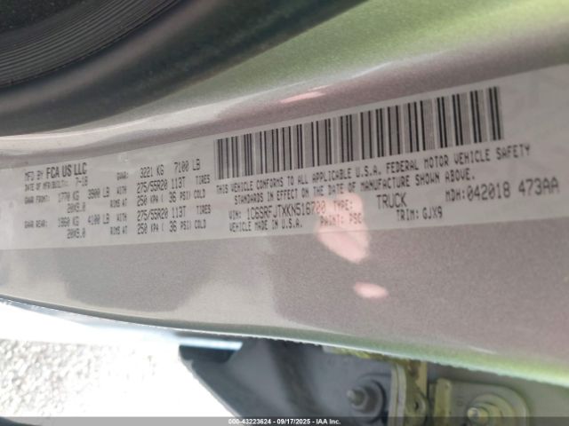 2019 RAM 1500 1C6SRFJTXKN516700 Photo 8